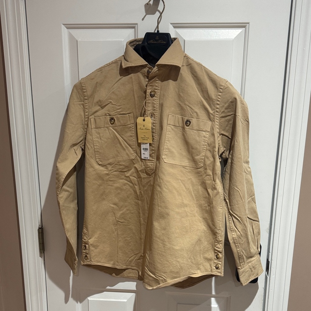 Brooks Brothers Tan Shirt Jacket
